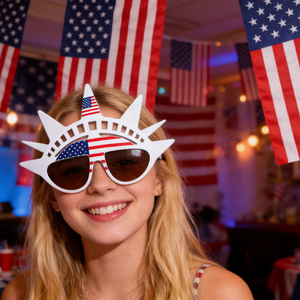 Occhiali da Sole per il Giorno dell'Indipendenza Americana, 4 Luglio, Patriotici USA, per il Memorial Day, Alta Qualità, a Forma di Chitarra, per Feste - Product Image 2