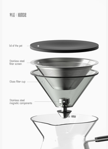 Humsle Glass <span class=keywords><strong>Tea</strong></span> Pot 300 Ml/10 oz Bule com Infusor Removível Pressione um botão para filtrar a sopa de chá - Product Image 5