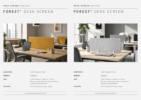 Écran de bureau insonorisant en PET, cloison acoustique pour postes de travail en open space