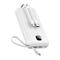 Nouvelle batterie externe Li-Polymère ultra-mince haute capacité 2026 à charge rapide avec écran LED 10000 mAh 20W pour gilet chauffant