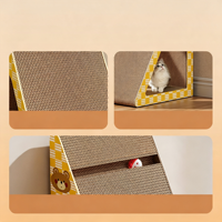 Grande Maison Verticale Intégrée Moderne de Luxe Écologique pour Chat, Durable, Anti-Débris, avec Griffoir et Jouet