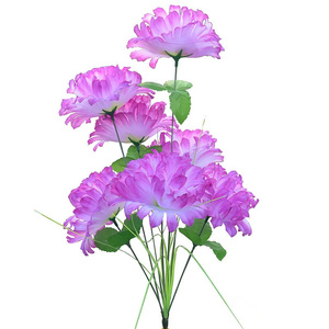 Ramo <span class=keywords><strong>de</strong></span> <span class=keywords><strong>flores</strong></span> artificiales conmemorativas <span class=keywords><strong>de</strong></span> seda, 7 cabezas, <span class=keywords><strong>para</strong></span> el <span class=keywords><strong>cementerio</strong></span>, China - Product Image 2