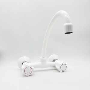 Nhựa Nhà bếp Vòi nước Brass Cartridge <span class=keywords><strong>Mixer</strong></span> kép xử lý tap nóng và lạnh vòi <span class=keywords><strong>Mixer</strong></span> - Product Image 4