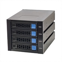 Hengyu HN-4WR SATA - Carcasa de Aluminio para Discos Duros de 4 Bahías con Intercambio en Caliente, Ranura para Unidad Óptica de 3.5/2.5 Pulgadas, Molde Privado