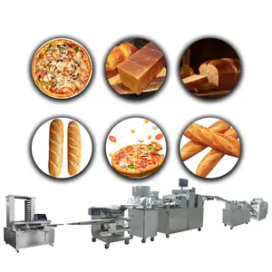 Fornitore di vendita calda vendita diretta completamente automatica multifunzione Baguette Bar pane tostato che fa la linea di produzione in vendita