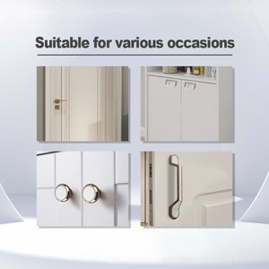 Modern Gold <b>Kitchen</b> Cabinet Handles Furniture <b>Hardware</b> for Dresser Drawer Pulls Cupboard Closet Door Bedroom Living Room Hotels - Product Image 6