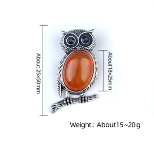 Tinh Thể Tự Nhiên Năng Lượng Chữa Bệnh Thạch Anh Tím <span class=keywords><strong>Owl</strong></span> Trâm Thủ Công Trang Trí Động Vật Đồ Trang Sức Quà Tặng Ý Tưởng - Product Image 6