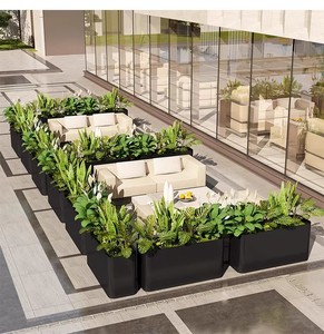 Jardinière de sol en acier inoxydable moderne et antique, tailles personnalisées pour balcon, rue commerciale, plantation - Product Image 4