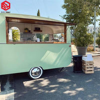 Caravane bar vintage remorque alimentaire cuisine mobile restauration bus chariot alimentaire café location remorque donut à vendre