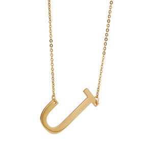 Zogxin Letter Necklace 18K Gold Stainless Steel Pendant For Women Fashion Jewelry Gift - Product Image 5