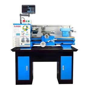 CJM280 38mm Bohrung Horizontale manuelle Metall drehmaschine Kleine Mini Torno 220v Bank drehmaschine - Product Image 1