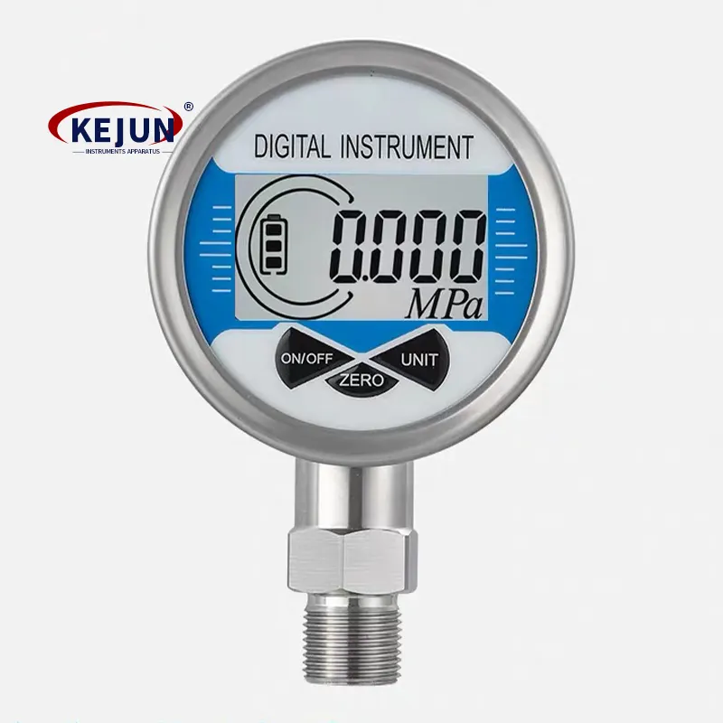 LCD hiển thị thép không gỉ trường hợp kỹ thuật số đo áp suất 0.2% Độ chính xác 0.5% 5000 PSI nước áp kế kỹ thuật số đo áp suất