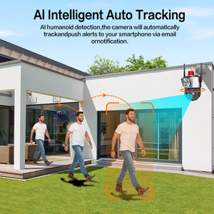 Caméra de sécurité domestique à double objectif NyteElf 10MP, caméra CCTV filaire 4G/Wifi, vision nocturne, détection de mouvement, caméra de surveillance - Product Image 5