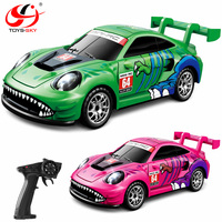 CQZNRC 1:64 Voiture de course électrique télécommandée RC mini haute vitesse à quatre roues motrices pour drift sur bureau, modèle professionnel à l'échelle réelle