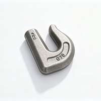 Gancho de Seguridad Industrial Forjado por Caída Grado 70, Soldable, de Acero Aleado de 3/8" para Cadena, para Remolques de Tractores y Equipos de Elevación
