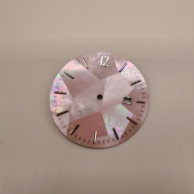 Watch Dials Parts Arabic Custom Mop Watch Dial With Metal Stickers
