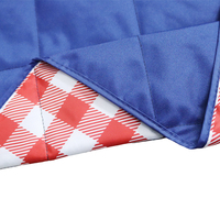 Tapis de pique-nique matelassé imperméable en tissu, motif Puakenikeni, pour la plage et le camping, sac fourre-tout de pique-nique – Ventes Flash