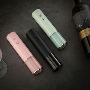 ที่เปิดขวดไวน์ไฟฟ้าแบบชาร์จ USB ทำจากสแตนเลส พร้อมที่ตัดฟอยล์อัตโนมัติ อุปกรณ์ครัว ขายดี - Product Image 4