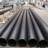 Tuyaux d'alimentation en eau durables haute pression en polyéthylène haute densité (HDPE) PE100 2" 4" 6" DN50-DN800mm