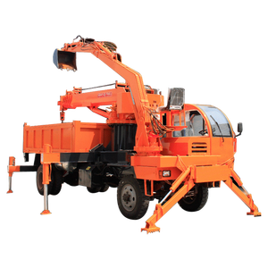 Escavatore montato su camion montato su ruota personalizzato con gru - Product Image 1