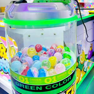 Machine de <span class=keywords><strong>jeu</strong></span> pour enfants à monnayeur, 4 joueurs, Whac Mole, avec écran de frappe et système de rédemption de tickets de loterie, thème Bataille Colorée - Product Image 6
