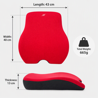 Coussin lombaire de soutien en mousse à mémoire de forme pour siège et dossier