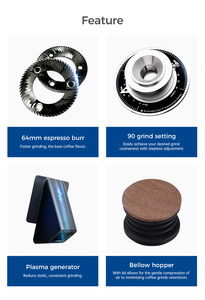 2025 Maquina <span class=keywords><strong>De</strong></span> Moer Café DF64 Gen 2 Industrial <span class=keywords><strong>Para</strong></span> Cafeterías Certificado CE Melhor Precio 64mm Flat Burr Coffee Mill - Product Image 6