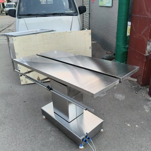 Mesa de <span class=keywords><strong>Examen</strong></span> Veterinario de Acero Inoxidable <span class=keywords><strong>para</strong></span> Animales Grandes, Mesa de Operaciones <span class=keywords><strong>para</strong></span> Mascotas con Altura Ajustable - Product Image 6