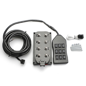9 interrupteur boîte cordon filaire télécommande Air Ride <span class=keywords><strong>Suspension</strong></span> interrupteur à bascule avec 1/4 "VU4 électrovanne unité Air <span class=keywords><strong>Suspension</strong></span> - Product Image 1