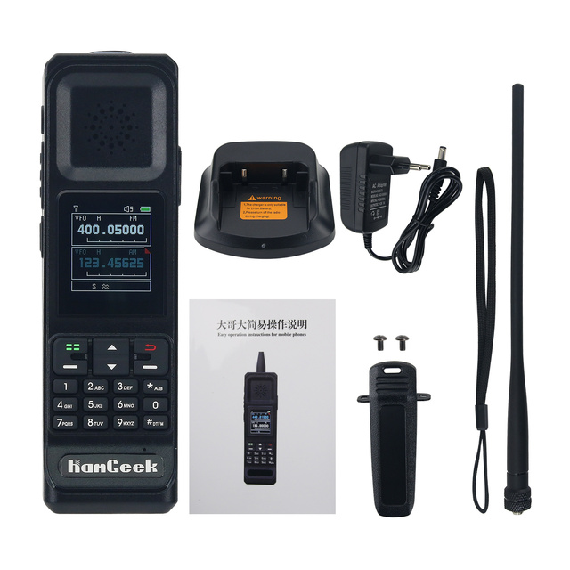TZT G-300 10W UHF VHF 199CH Handheld Transceiver Dual-Band Dual-Display Walkie Talkie with Torch