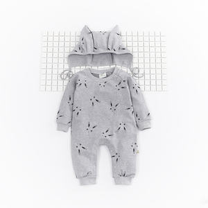 Conjunto de Ropa para Bebés Recién Nacidos, Mono de Manga Larga con Capucha, Venta al Por Mayor - Product Image 4