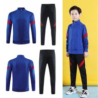 Setelan Olahraga Sepak Bola Pria Terlaris Desain Baru Lengan Panjang Baju Latihan Sepak Bola Atasan Fujian China 100% Poliester LUSON