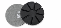 Disques abrasifs en résine métallique diamantée OEM de 3 pouces pour le polissage des sols en béton et en terrazzo