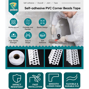 Bande de protection d'angle en <span class=keywords><strong>PVC</strong></span> autocollante résistante aux chocs pour cloisons sèches - Product Image 3