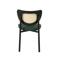 Nordique rétro Simple vert haut de gamme coussins en bois décontracté maison salle à manger chaises arrière lumière pour salon Internet célébrité