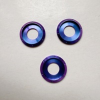 Vis à tête hexagonale Torx en alliage de titane Gr.5 avec rondelle bleue M5 M6 M8 haute résistance pour modification de moto