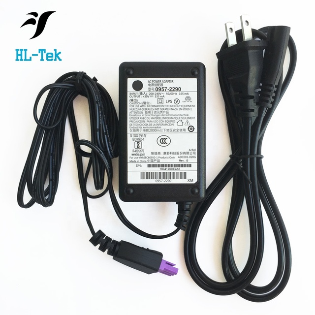 30V 333MA Printer Adapter for HP Deskjet 1050 1000 2050 2000 2060 3050 AC DC Power Supply Charger 0957-2286 0957-2290 0957-2398