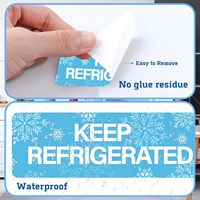 Étiquette adhésive en papier synthétique imperméable pour produits pharmaceutiques, chaîne du froid, marchandises fragiles, expédition, aliments congelés