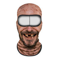 Cagoule fantaisie amusante 3D, couvre-visage intégral, cagoule pour moto, ski, masque facial, cagoule chaude