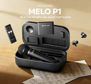 ไมโครโฟนไร้สายพกพา Hollyland MELO P1 ระบบตัดเสียงรบกวน AI สำหรับร้องเพลง ไลฟ์สด และบันทึกเสียง - Product Image 1