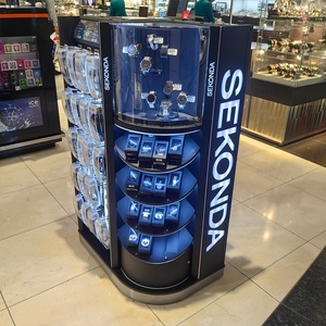 Custom Supermarket Airport Acrylic Waterproof Smart Watch Retail <strong>Display</strong> - Metal Watch <strong>Display</strong> Stand with Led Light - Product Image 5