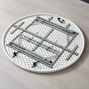 150Cm Nhựa Vòng Gấp Bảng Cho <span class=keywords><strong>10</strong></span> Người Thiết Kế Hiện Đại Ngoài Trời Tổ Dạ Tiệc Bảng Cho Đám Cưới Bên Kho Sử Dụng Trên Bán - Product Image 5