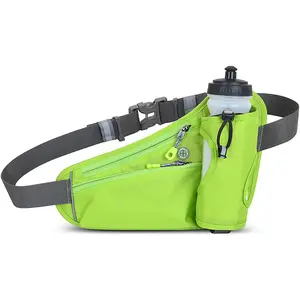 Ceinture de course légère et portable durable sac de taille d'hydratation porte-bouteille d'eau sac banane pour hommes femmes Sports de plein air