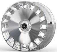 22x10 Brushed Face dan dipoles Windows 1-PC roda tempa untuk Renge-Rover 2021