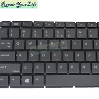 Keyboard Laptop Tanpa Lampu Latar Bahasa Inggris AS untuk HP ProBook 450 G6 450 G7 455 G6 455 G7 455R G6 455R G7 2B-ABU06Q100 Keyboard Baru Warna Hitam