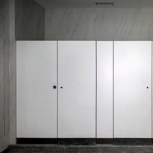 Mamparas de Baño Laminadas Compactas Modernas <span class=keywords><strong>Serie</strong></span> DEBO con Acabado de Madera Resistentes a los Arañazos - Product Image 1