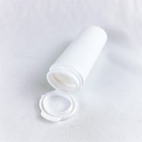 Tube d'emballage pour bonbons et pilules de grande capacité 50 mm, impression personnalisée, tube blanc pour comprimés effervescents avec bouchon