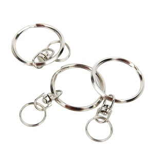 Porte-clés personnalisé <span class=keywords><strong>en</strong></span> <span class=keywords><strong>métal</strong></span> zinc de 32 mm, <span class=keywords><strong>anneau</strong></span> de clé <span class=keywords><strong>en</strong></span> fer avec finition zincée durable - Product Image 1