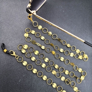 Chaîne de lunettes et accessoire de cou en cercle de sequins super brillant, fait main, combinaison raffinée, tendance et populaire - Product Image 4