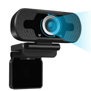 Nueva llegada inteligente enfoque automático Camara Web Webcam computadora HD 1080P 60fps Micro USB Webcam con micrófono y altavoz